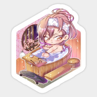 Bath Time Cherry Blossom Sticker